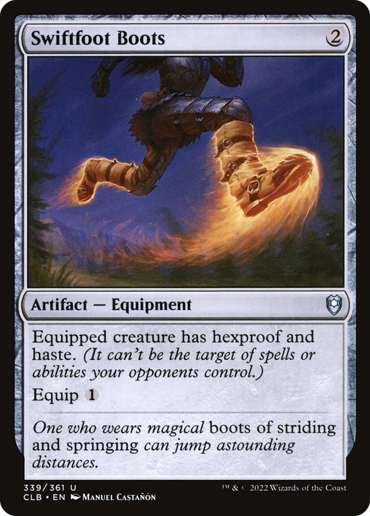 Swiftfoot Boots (CLB-339) - Commander Legends: Battle for Baldur's Gate Foil