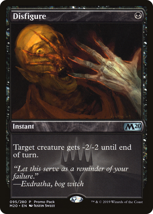 Disfigure (PPM20-095) - Core Set 2020 Promos (Promo Pack) Foil