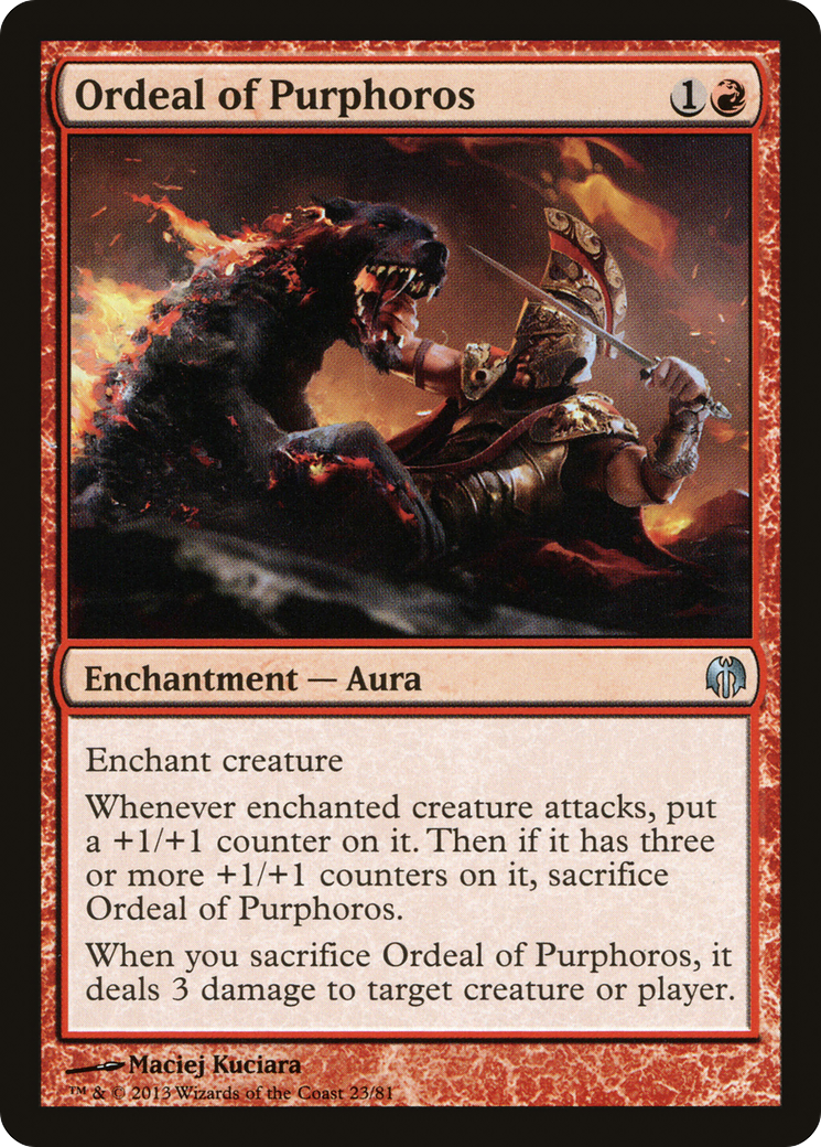 Ordeal of Purphoros (DDL-023) - Duel Decks: Heroes vs. Monsters