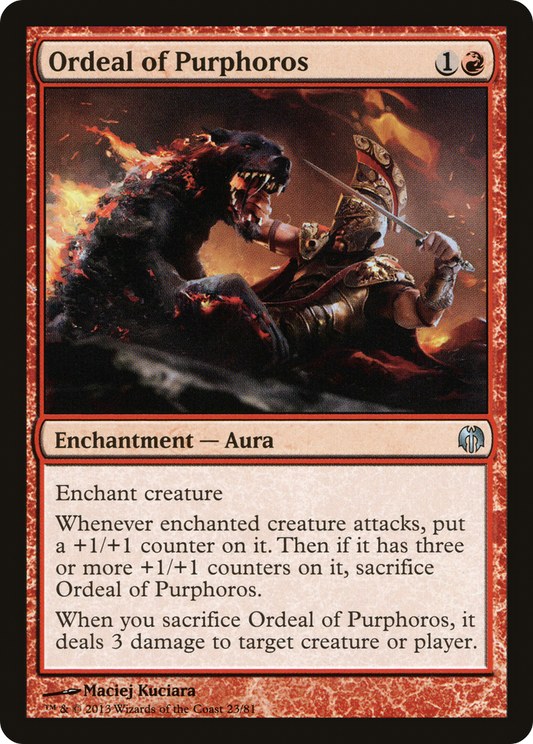 Ordeal of Purphoros (DDL-023) - Duel Decks: Heroes vs. Monsters