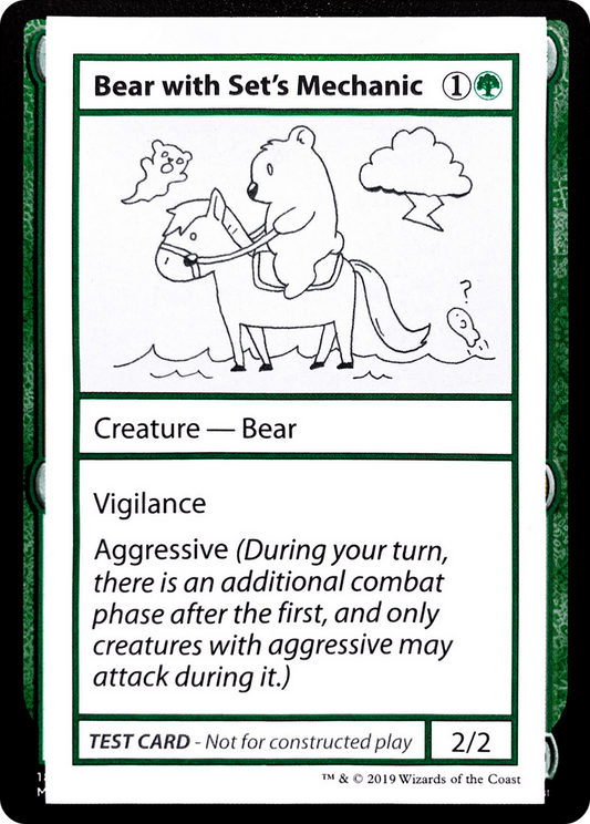 Bear with Set's Mechanic (CMB1-071) - Mystery Booster Playtest Cards 2021
