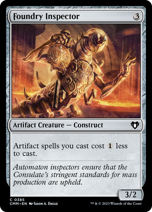 Foundry Inspector (CMM-385) - Commander Masters Foil