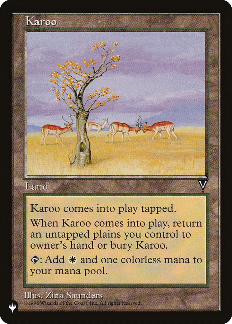 Karoo (LIST-VIS-165) - The List