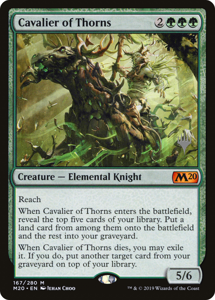 Cavalier of Thorns (PPM20-167P) - Core Set 2020 Promos (Promo Pack) Foil