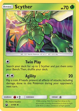 Scyther (4/168) - SM  Celestial Storm  - Uncommon