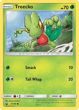 Treecko (8)  - SM  Celestial Storm Reverse Holofoil