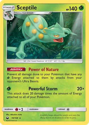 Sceptile 10/168 - Celestial Storm Reverse Holofoil