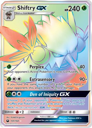 Shiftry-GX 169/168 - Celestial Storm Holofoil