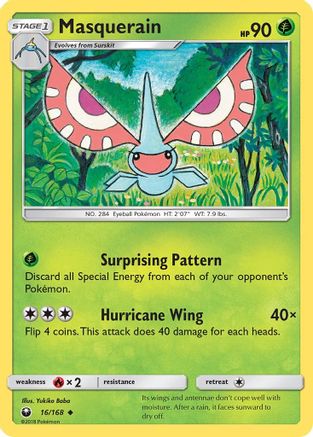 Masquerain (16/168) - SM  Celestial Storm  - Uncommon
