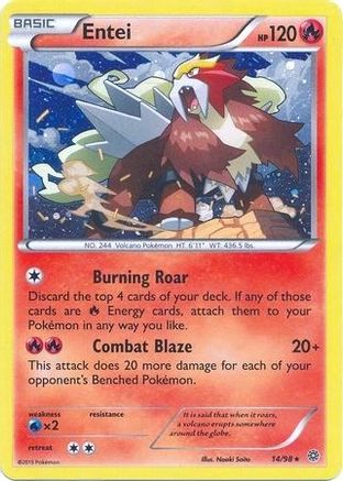 Entei - 14/98 (Cosmos Holo) 14 - Blister Exclusives