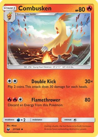 Combusken 27/168 - Celestial Storm Reverse Holofoil