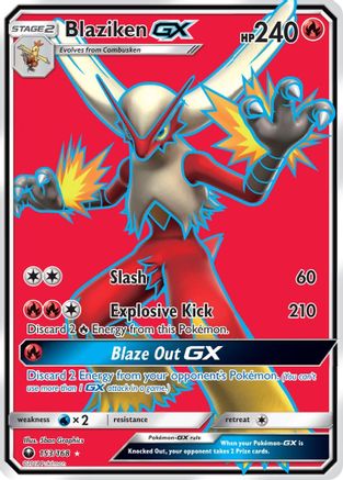 Blaziken GX (Full Art) (153/168) - SM  Celestial Storm Holofoil - Ultra Rare