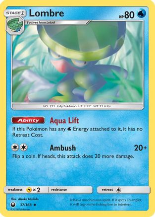 Lombre (37/168) - SM  Celestial Storm Reverse Holofoil - Uncommon