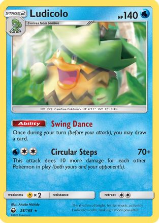 Ludicolo 38/168 - Celestial Storm Holofoil