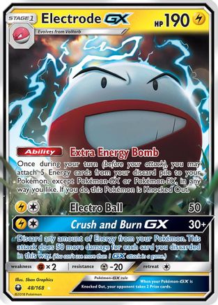 Electrode GX 048/168 - SM  Celestial Storm Holofoil - Ultra Rare