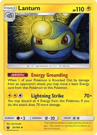 Lanturn 50/168 - Celestial Storm Reverse Holofoil