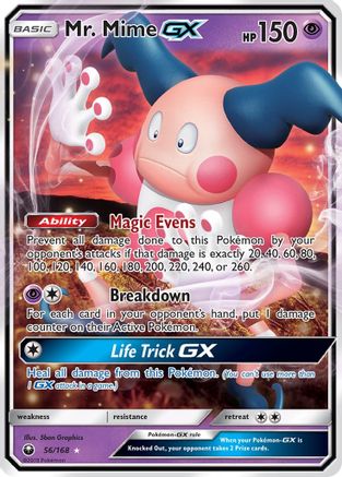 Mr. Mime-GX 56/168 - Celestial Storm Holofoil