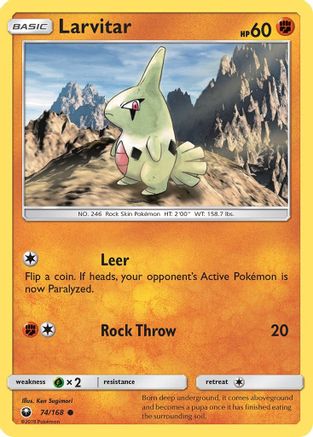 Larvitar 74/168 - Celestial Storm