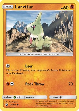 Larvitar (74/168) - SM  Celestial Storm  - Common