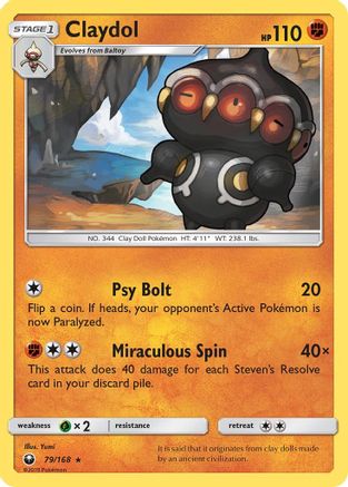 Claydol 79/168 - Celestial Storm Reverse Holofoil