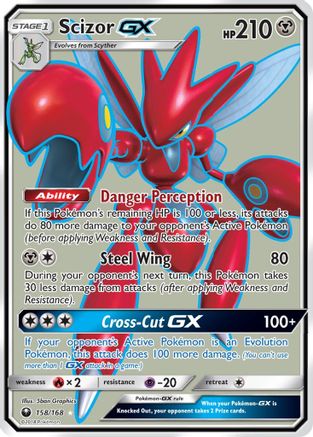 Scizor-GX 158/168 - Celestial Storm Holofoil