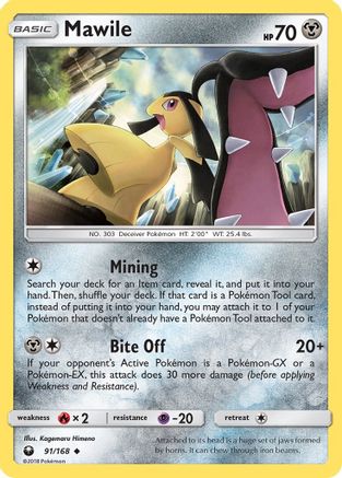 Mawile (91/168) - SM  Celestial Storm Reverse Holofoil - Uncommon