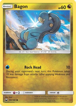 Bagon (103) 103/168 - SM  Celestial Storm Normal - Common