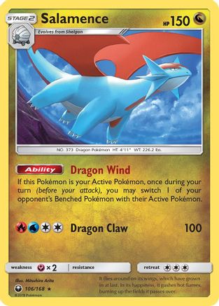 Salamence 106/168 - Celestial Storm Reverse Holofoil