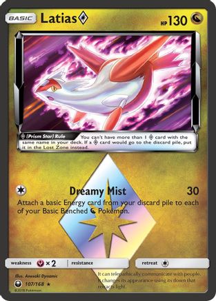 Latias Prism Star (107/168) - SM  Celestial Storm Holofoil - Prism Rare
