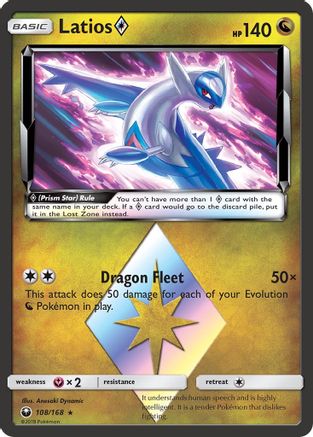 Latios ◇ 108/168 - Celestial Storm Holofoil