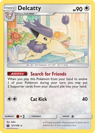 Delcatty 121/168 - Celestial Storm Holofoil