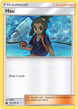 Hau - 132/168 - SM  Celestial Storm Reverse Holofoil