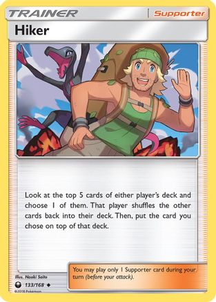 Hiker (133/168) - SM  Celestial Storm Reverse Holofoil - Uncommon