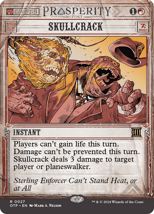 Skullcrack (OTP-027) - Breaking News: (Showcase) (Borderless) Foil