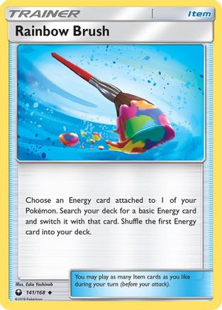 Rainbow Brush (141/168) - SM  Celestial Storm Reverse Holofoil - Uncommon
