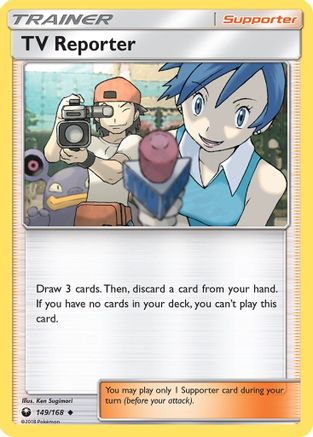 TV Reporter (149/168) - SM  Celestial Storm  - Uncommon