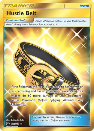 Hustle Belt (Secret) (179/168) - SM  Celestial Storm Holofoil - Secret Rare