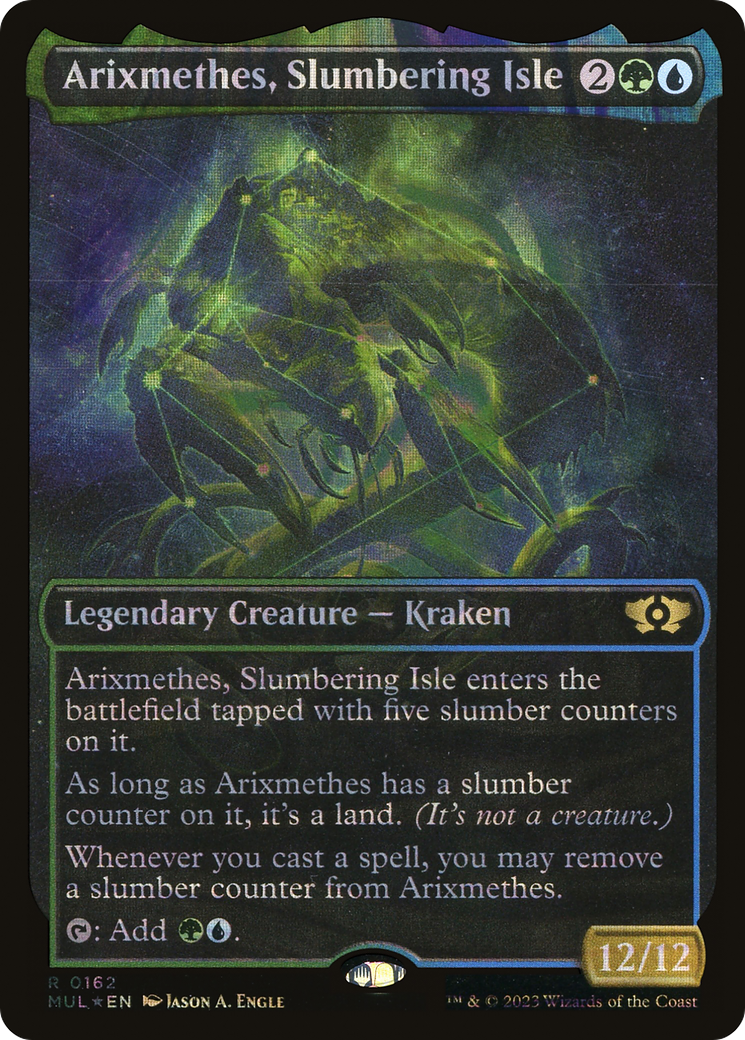 Arixmethes, Slumbering Isle (MUL-162) - Multiverse Legends: (Showcase) Foil