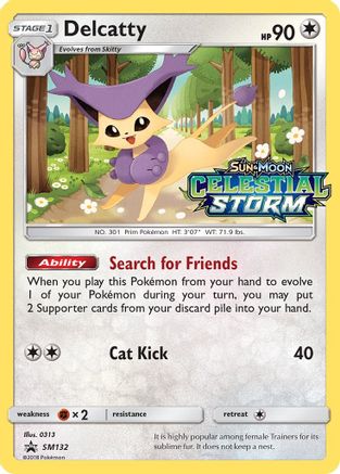 Delcatty (Prerelease) (SM132/248) - SM Promos Holofoil - Promo