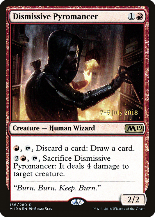 Dismissive Pyromancer (PM19-136S) - Core Set 2019 Promos Foil