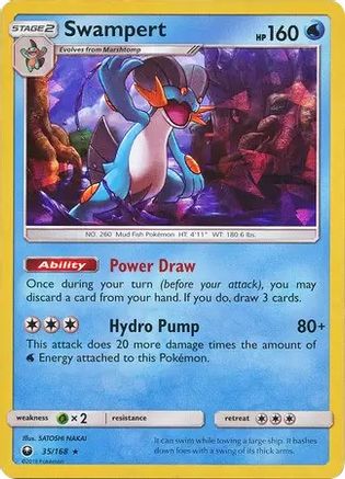 Swampert - 35/168 (SM Celestial Storm) 35 - Deck Exclusives Holofoil