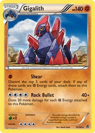 Gigalith 053/98 - Blister Exclusives Holofoil - Promo