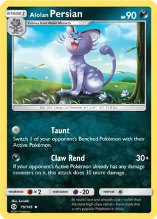 Alolan Persian 079/149 - Blister Exclusives Holofoil - Promo