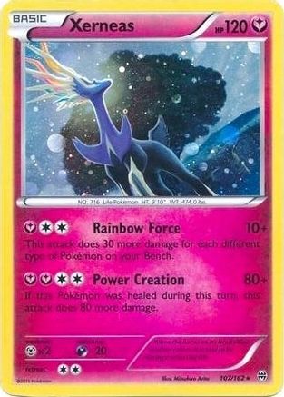 Xerneas - 107/162 (Cosmos Holo) 107 - Blister Exclusives Holofoil