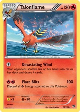 Talonflame (Cosmos Holo) (28/146) - Blister Exclusives Holofoil - Promo