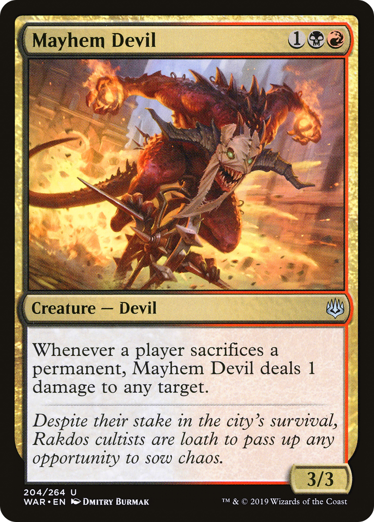 Mayhem Devil (WAR-204) - War of the Spark Foil