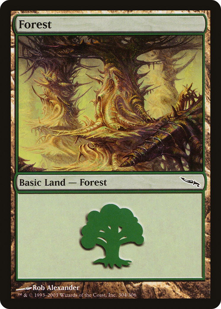 Forest (MRD-304) - Mirrodin Foil