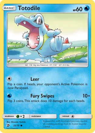 Totodile 22/70 - Dragon Majesty