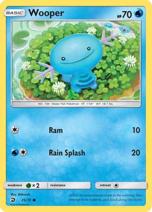 Wooper (25/70) - Dragon Majesty  - Common