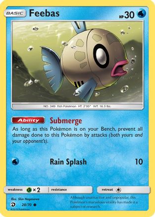 Feebas 28/70 - Dragon Majesty Reverse Holofoil